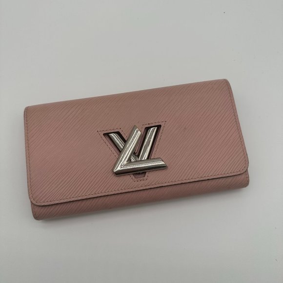 LOUIS VUITTON Epi Portefeuille Twist  Long Wallet Pink with LV Dustbag - Picture 1 of 8